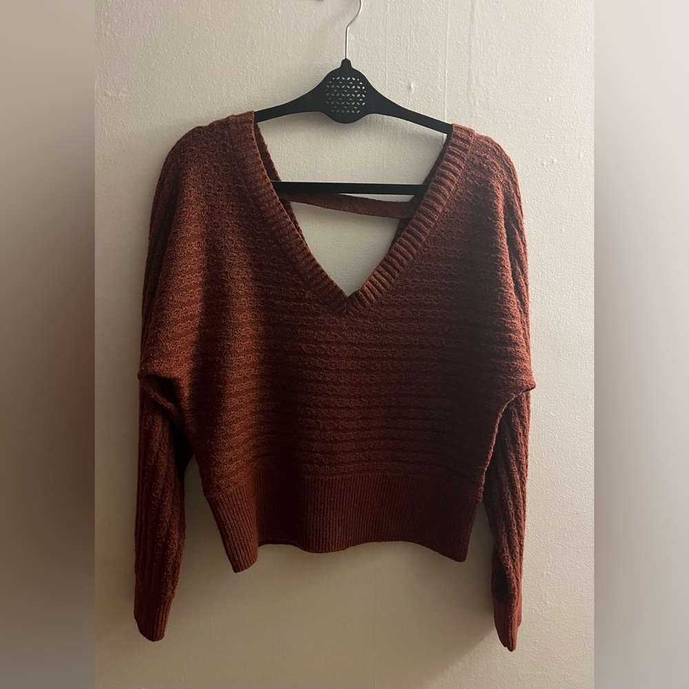 Pink Rose Russet Color Sweater Size Medium